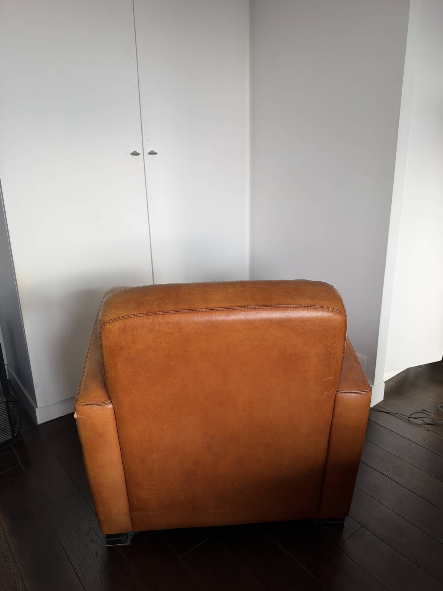 Leather armchair