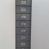 Metal locker cabinet Ronéo 1950 industrial