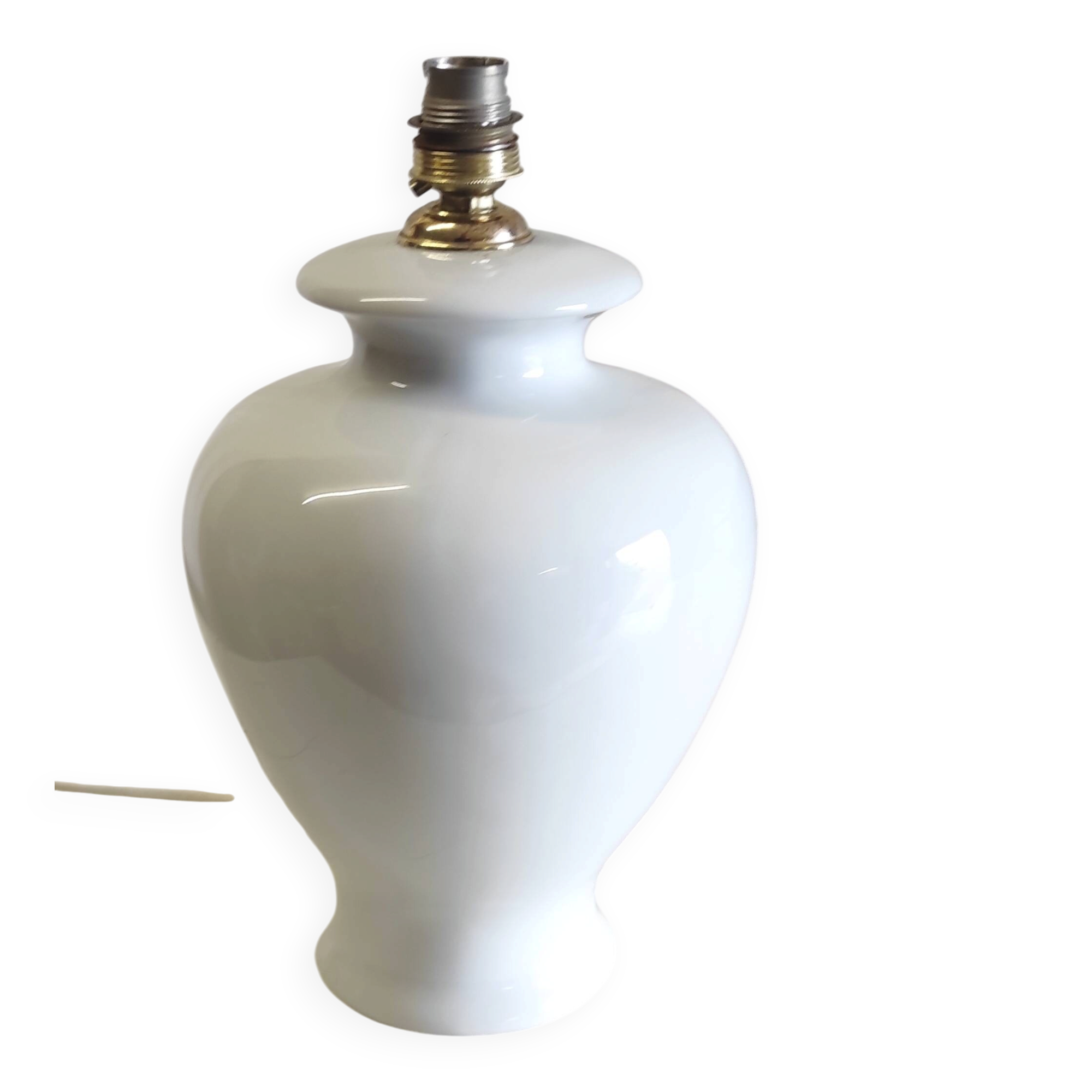 Lamp base in Limoges porcelain - mid 20th century