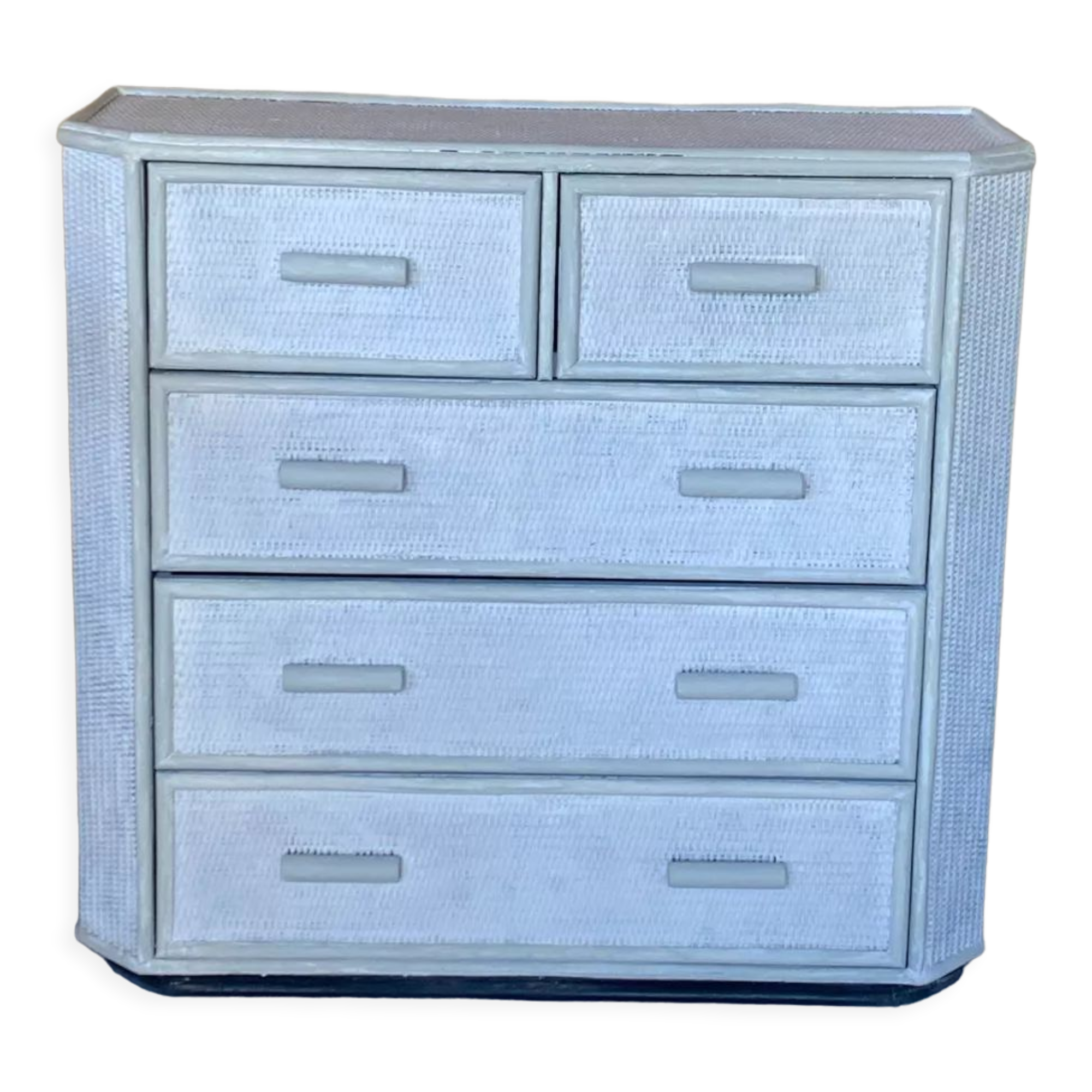 Rattan chest of drawers