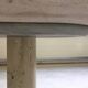 Table en travertin, italienne, circa 70