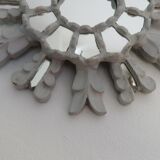 Wooden sun mirror with art deco inlays 40/50