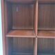 Wall shelf with solid wood compartments design 80s