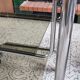 Rolling service chromed metal vintage 80s