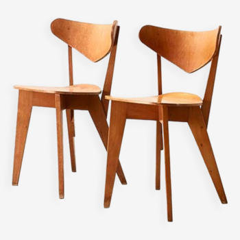 pair of bn-1 chairs by wim den boon for de toekomst 1948