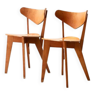 pair of bn-1 chairs by wim den boon for de toekomst 1948