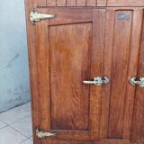 Butcher's buffet ice chest from the Art Deco period in oak