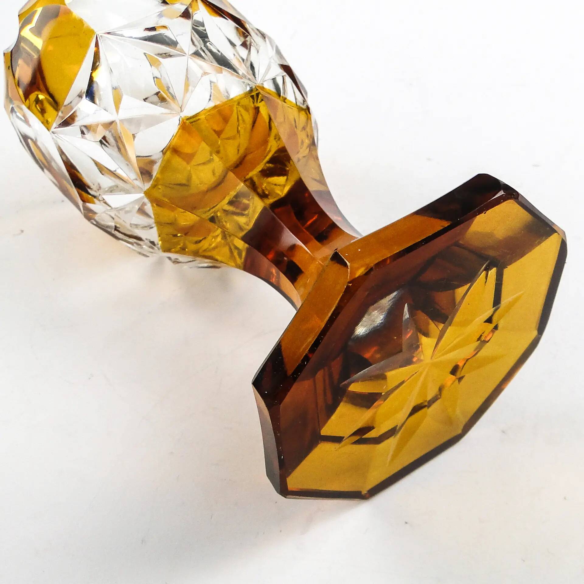 Art Deco goblet, crystal, Czechoslovakia, 1930s