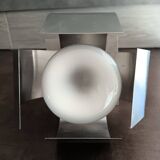 Stainless steel wall light from the 70s