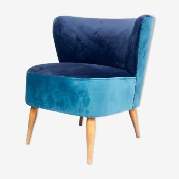 "Blue velvet" vintage armchair