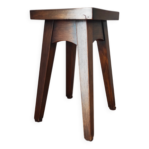 tabouret vintage en chêne