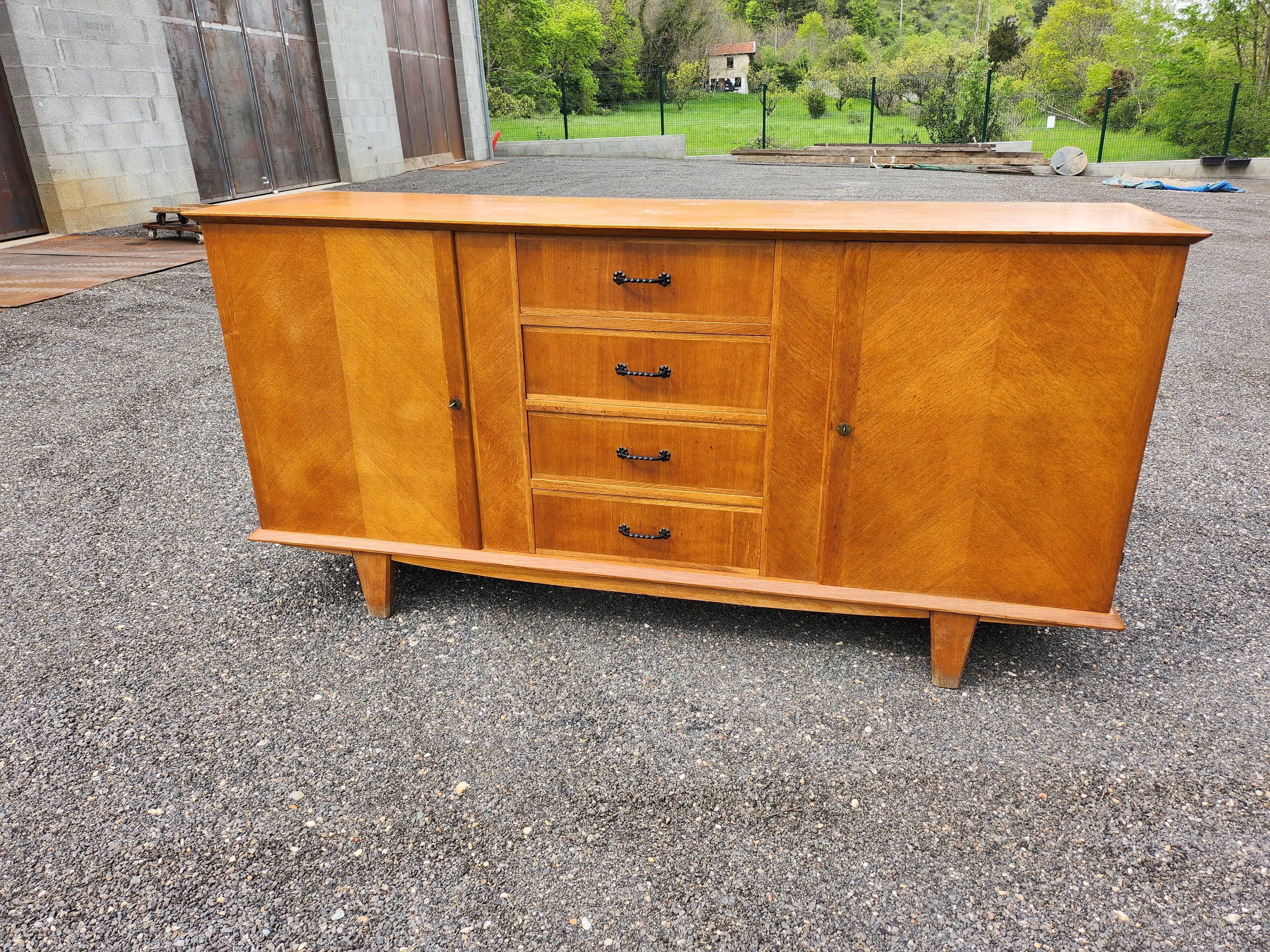 Light oak vintage sideboard