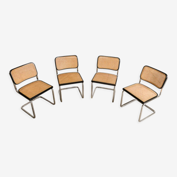 Chaise B32 noire de Marcel Breuer