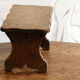 Marche pied en bois brut