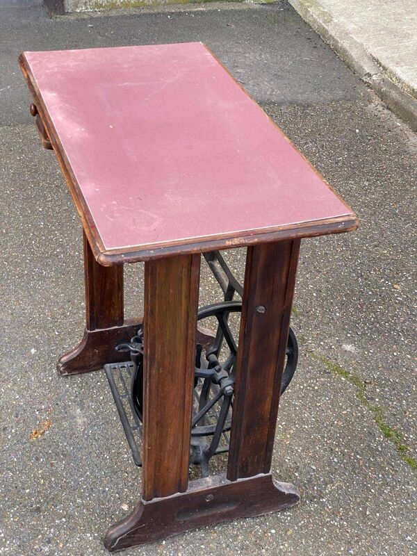 Bureau ancien meuble à coudre Singer