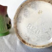Art Deco pitchers in assorted barbotine lion Poët Laval