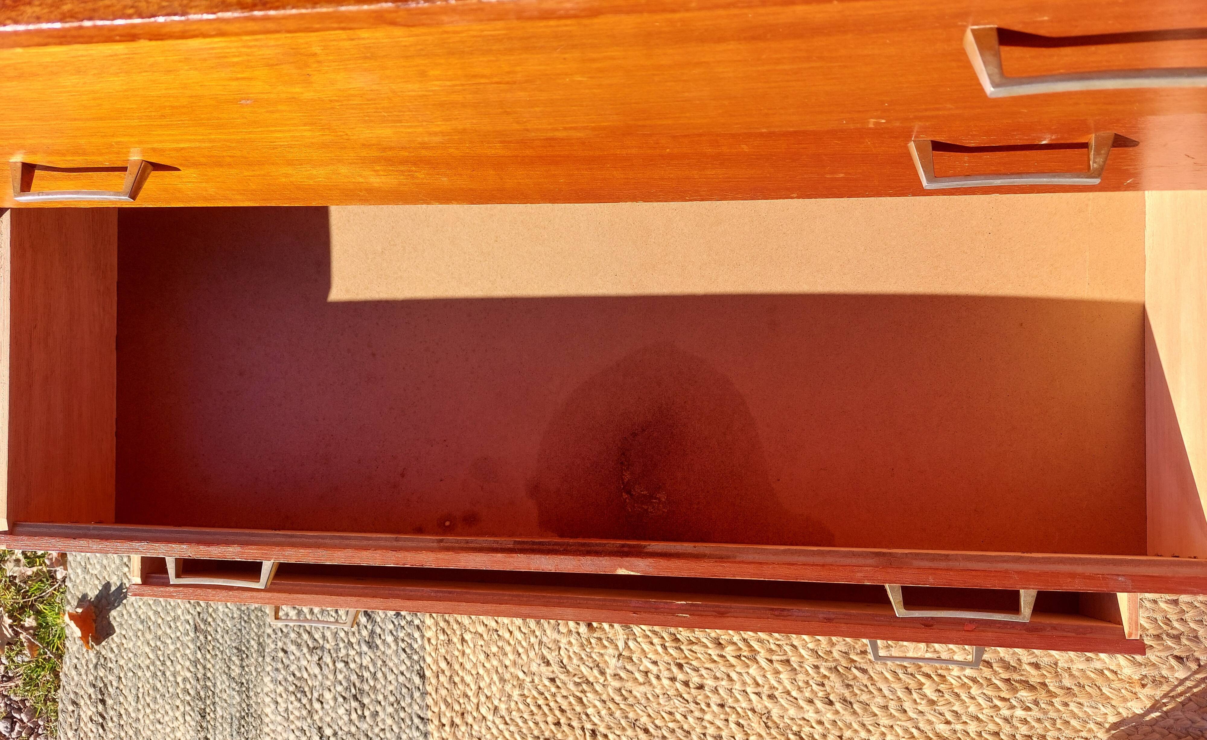Vintage chest of drawers with tapered legs
