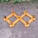 Extendable vintage coat rack in pine