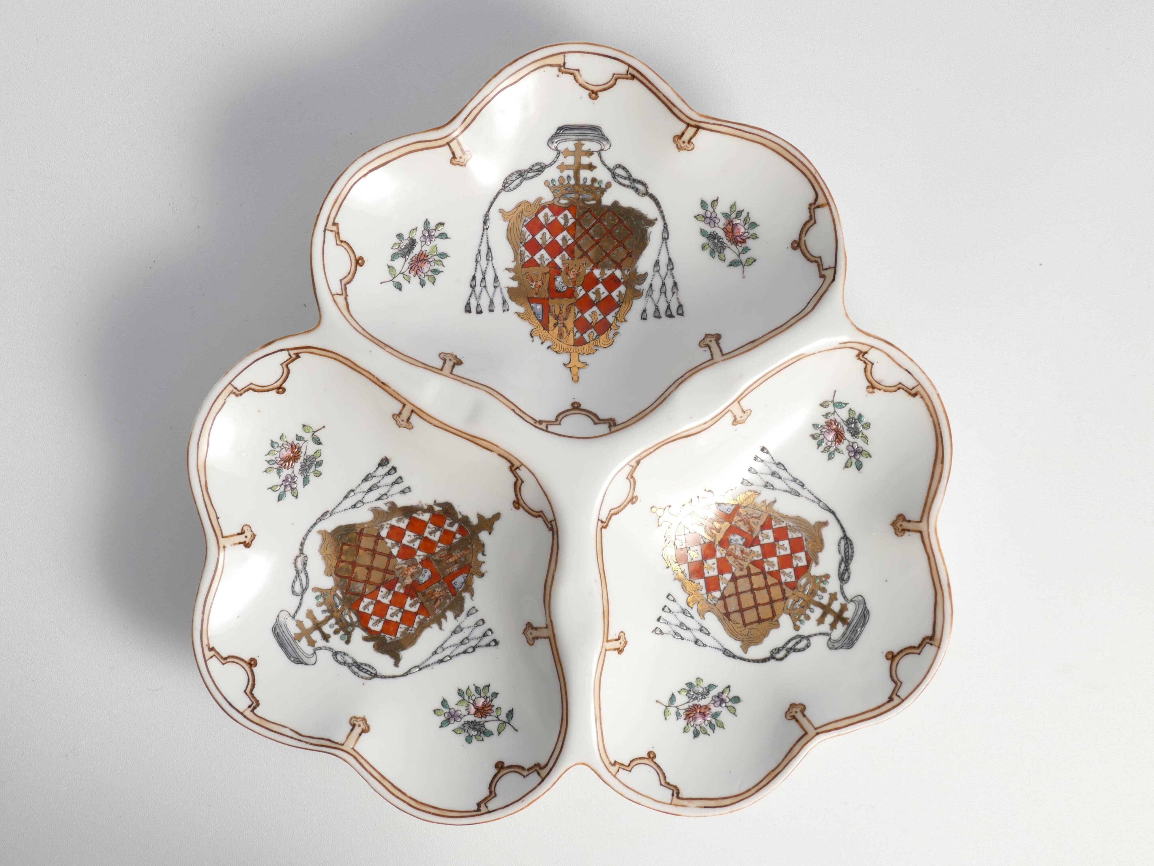 French Porcelain Divided Presentation Dish by House Of Toussi Court