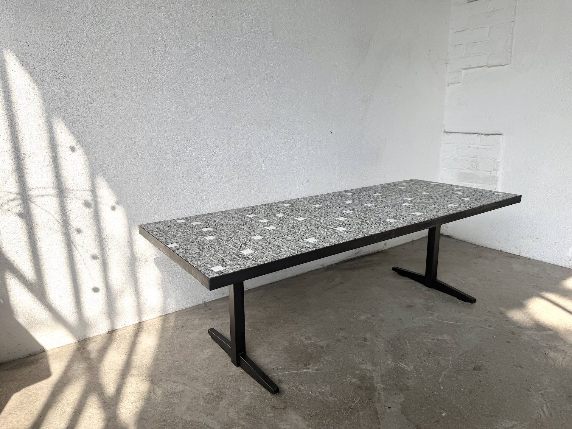Modernist coffee table with ceramic mosaic, Lilienthal, 1960s.