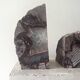 Mineral bookends made of genuine agate stone.