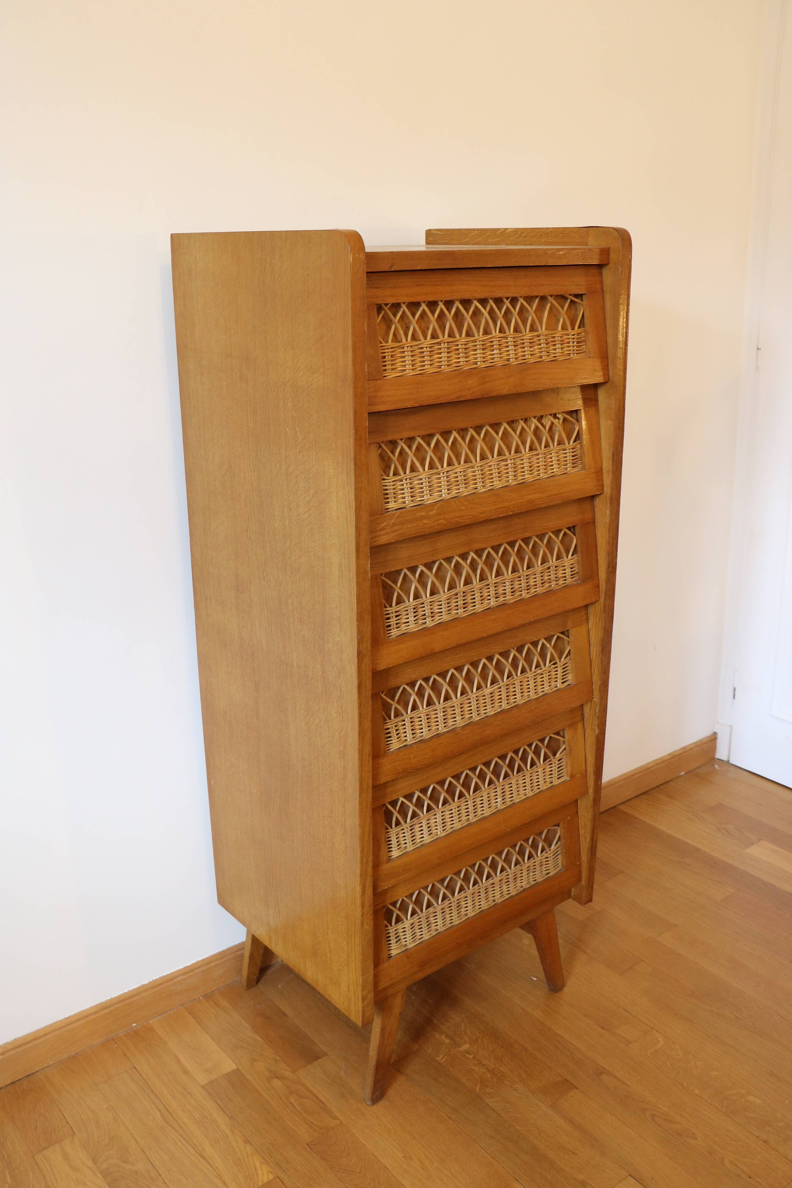 Rattan chiffonier