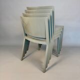 Set of 4 Lizz chairs by Piero Lissoni for Kartell