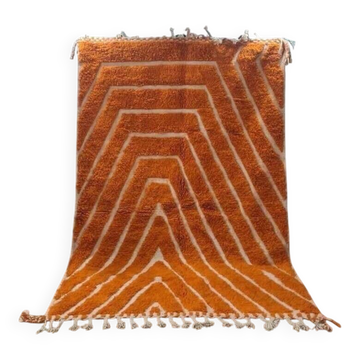 Tapis berbere en laine pure orange
