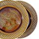 Art Deco fish plates by the Digoin Sarreguemines earthenware factory