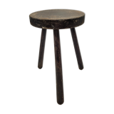 Massive black tripod stool
