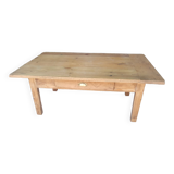 Rustic wooden coffee table