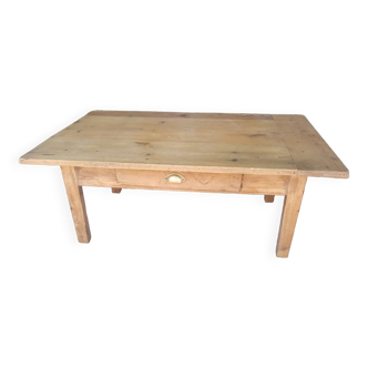 Rustic wooden coffee table