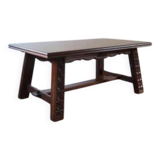 Large rustic farmhouse table with extensions