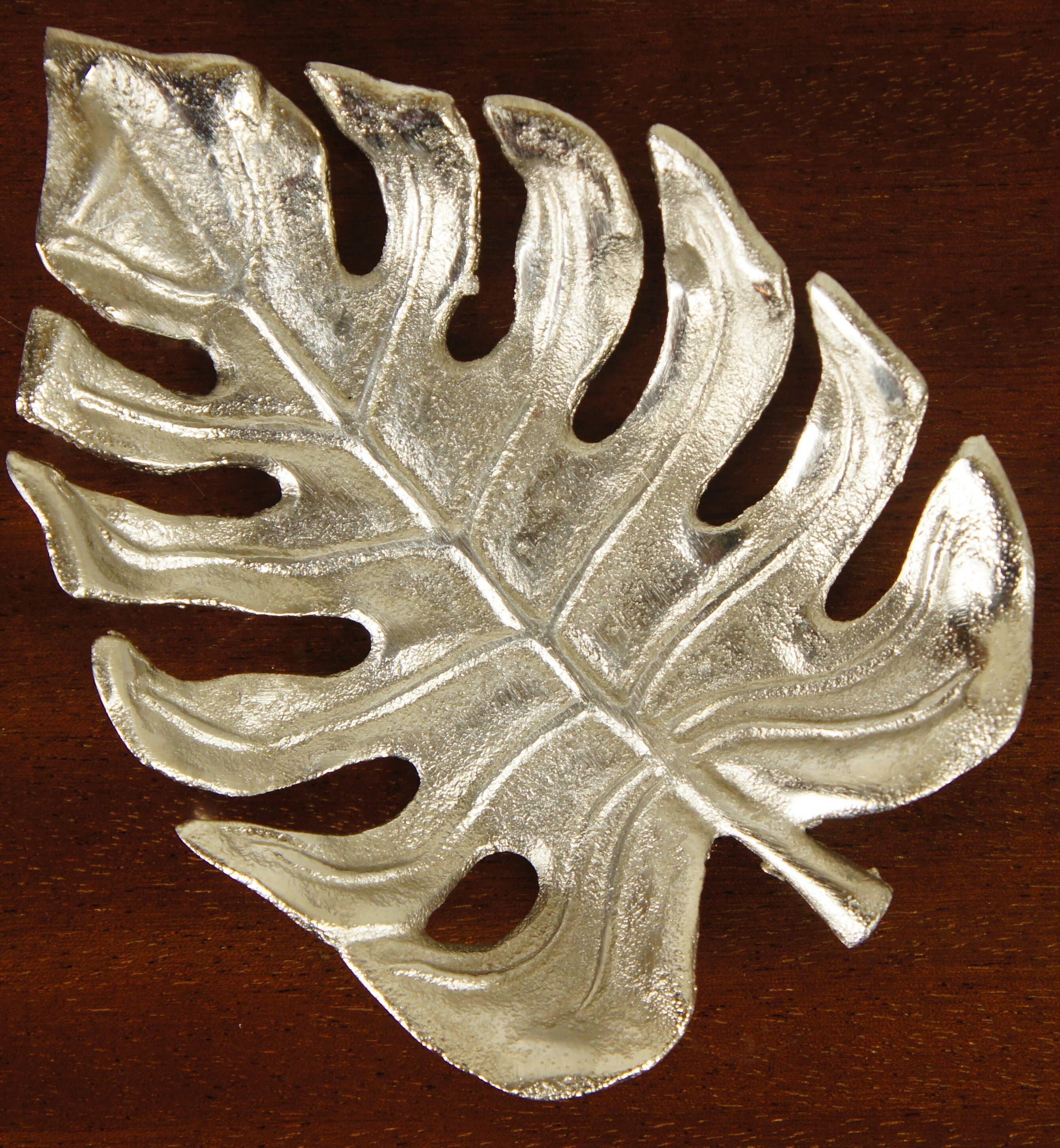 Empty pocket "sheet" in silver metal
