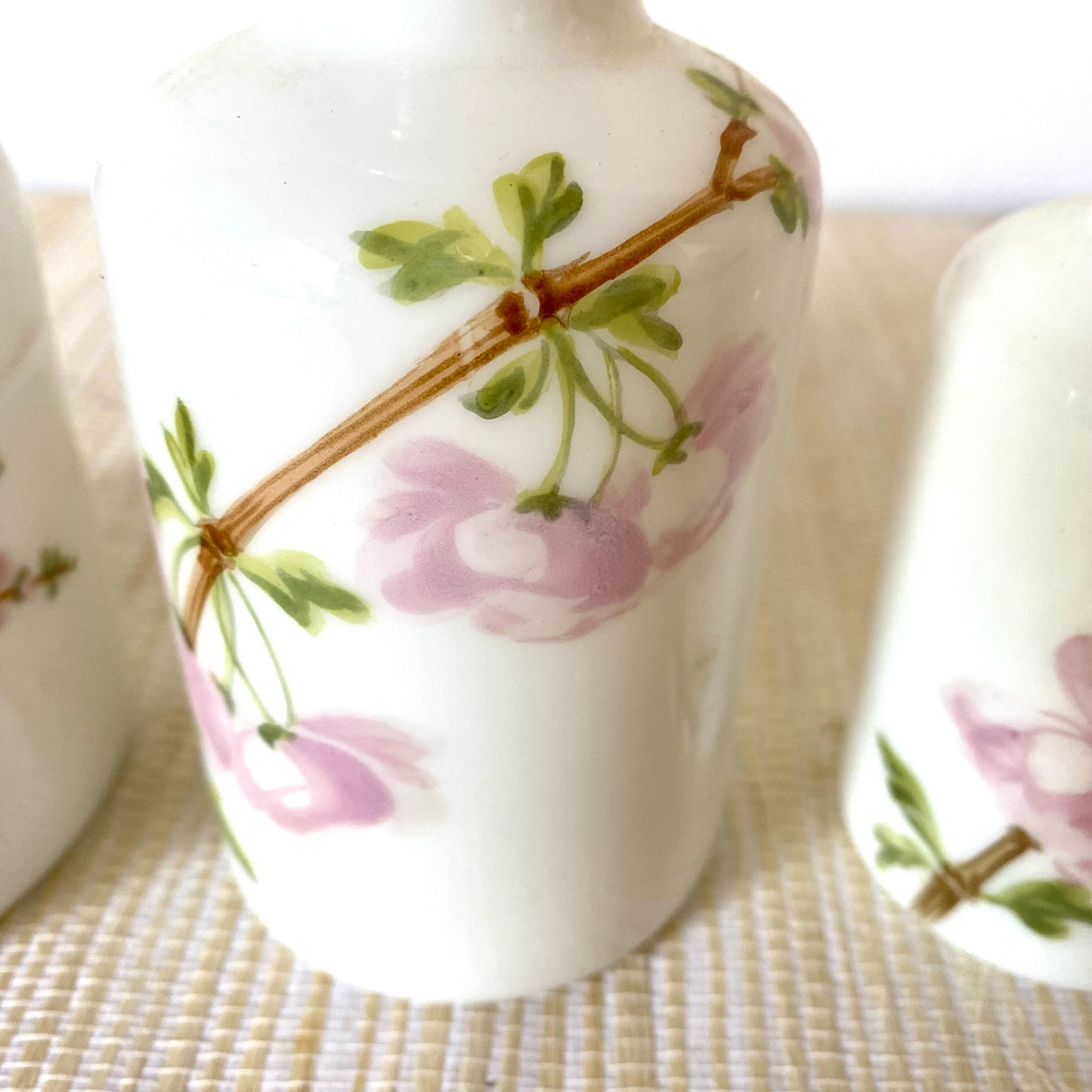 Old opaline bottles, perfume, bathroom