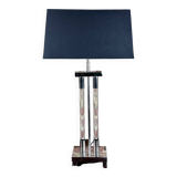 Lampe design en métal chromé et Altuglass années 1990
