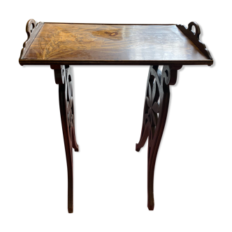 Side table marquetry Art Nouveau Emile Gallé