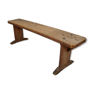 Farm bench enfan vintage countryside