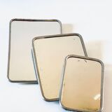 Collection of 3 vintage barber mirrors