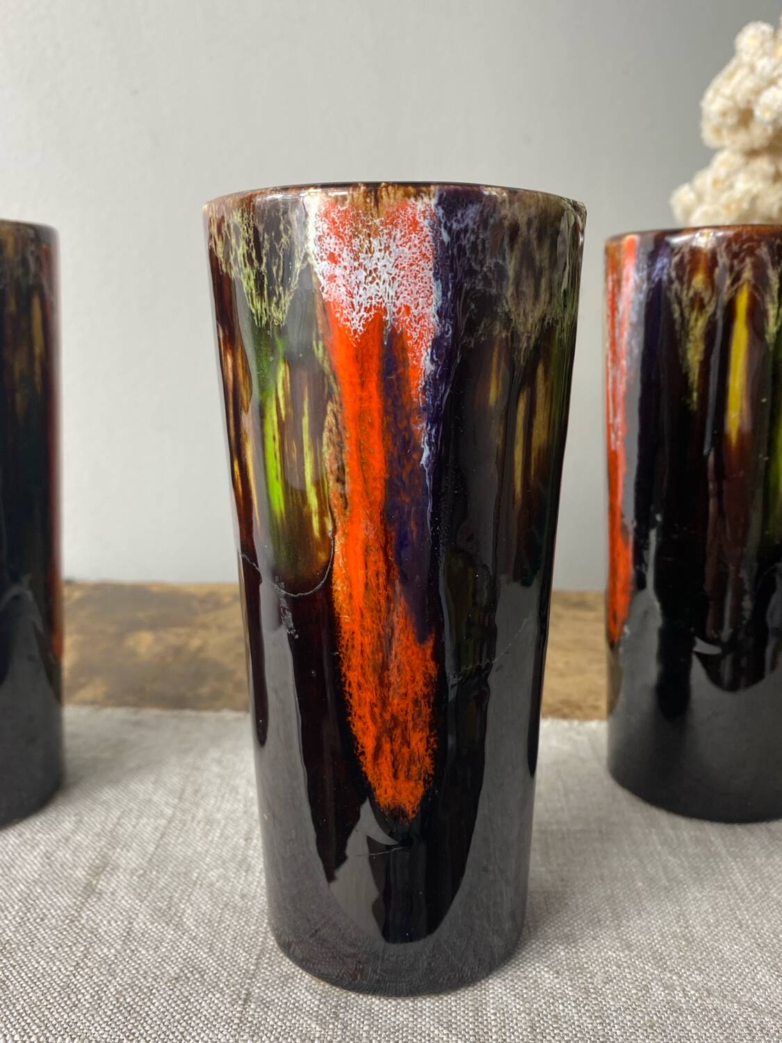 Verres  à orangeade en céramique Vallauris
