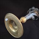 Cornet or tulip vase, centrepiece, Baccarat crystal 19th century