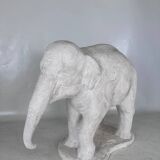 Large plaster elephant sculpture