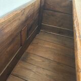 Grand coffre ancien en chêne massif – XIXe – belle patine d’origine