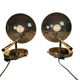 Estiluz - 2 x wall lamp - brass - Hollywood Regency style - Spain - 80s