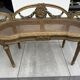 Superb salon bench (basket model) in Louis XVI style.