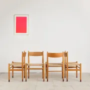4 CH36 chairs in oak by Hans J. Wegner, Denmark, 1970s