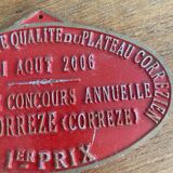 Agricultural competition plaque