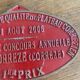 Plaque de concours agricole