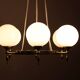 Lustre en laiton années 70