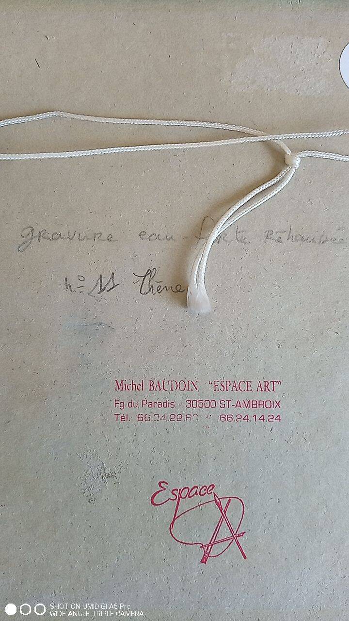 Enhanced etching - Christine Delessert - Lyonnaise school